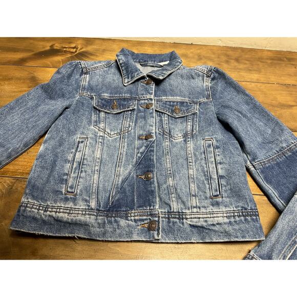 Free People Rumors Denim Jacket Indigo Boho Western Size XS - Picture 2 of 15